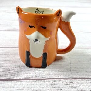 Paper Source Foxy Fox Orange Coffee Mug Cup